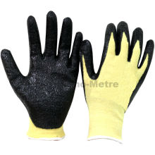 NMSAFETY anti corte y trabajo de fuego utilizan 13g fibras de Aramida corte guantes de trabajo resistentes